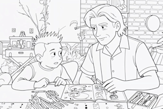 create cozy custom coloring pages and line art for your KDP coloring book