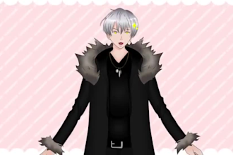 design vtuber model vtuber live 2d vtuber model 2d vtuber model vtuber rigging