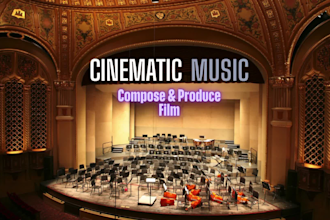 create cinematic orchestral soundtrack for film or trailer