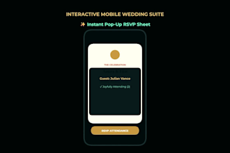 build an interactive digital invitation