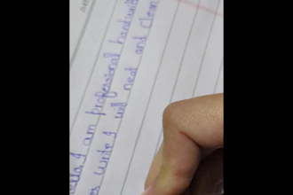 write beautiful hand writing