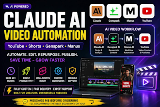 claude ai video editing workflow youtube genspark manus claude video editing