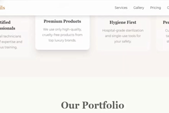 design wordpress nail tech website nail salon site manicure site pedicure site