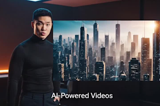 create ai animation stories and ai video art and real