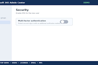 setup microsoft 365, business email, users and security