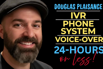 record a professional IVR or phone system voiceover