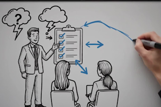 create whiteboard animation videos for business training and educational courses