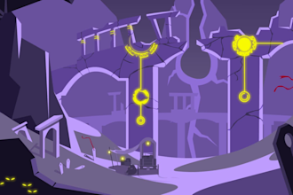 make a 2d background and animate it