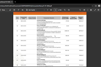 convert PDF into editable excel