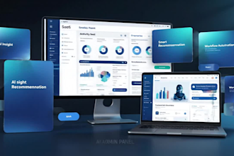 design ai saas dashboard and admin panel UI UX in figma