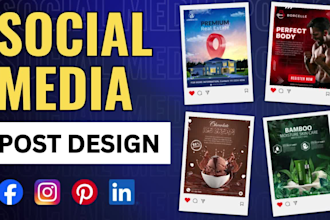 design 30 attractive posts for instagram and facebook
