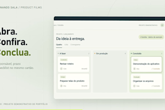 create a saas product demo video with UI animation
