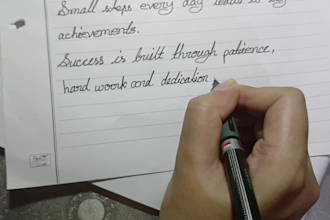 write anything by hand with neat handwriting