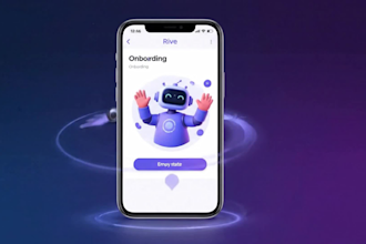 create animated illustrations with rive for mobile app