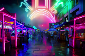 create stunning cyberpunk and sci fi ai concept art in 8k
