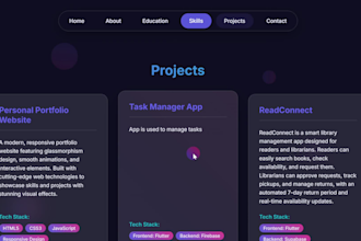 develop a responsive and modern website