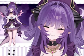 design and rig custom live 2d vtuber model 3d vtuber live2d vtuber rigging model