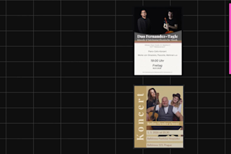 design concert, sports, and festival, poster or flyer