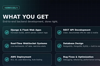 build a scalable django flask web application and backend