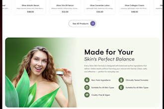 design a shopify beauty store, skincare website, and cosmetics shopify store