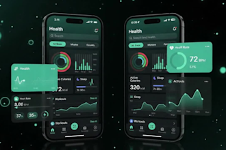 develop fitness flutter app