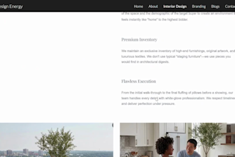 create a modern google sites website design for business