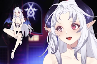 draw and rig 2d vtuber model anime live2d model anime 2d live2d vtuber rigging