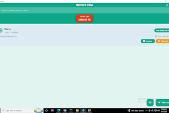 invoice CRM windows android invoice software