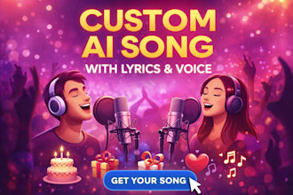 create a custom ai song with lyrics for you