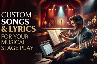 compose custom songs and lyrics for your musical stage play