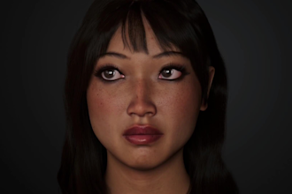 model 3d hyper realistic human avatar 3d metahuman character synthetic ai avatar
