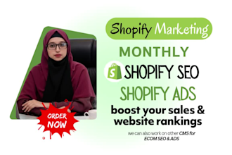 monthly optimize ecommerce seo and google ads for shopify