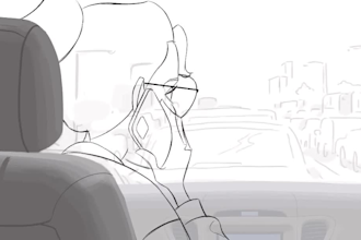 create 2d hand drawn line art animation with pencil sketch, frame by frame