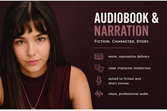 voice your character for games, animation or audio drama