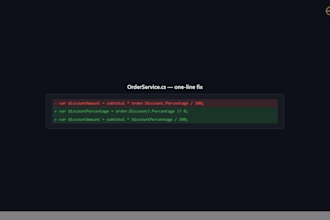 fix your asp net core bug or build a net web API endpoint