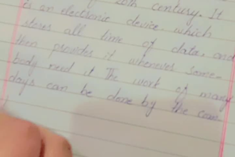 do neat english handwriting for notes, assignments