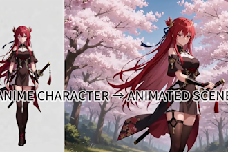 animate your anime character, oc or manga character