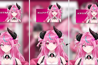 design and rig pro vtuber live2d rigging anime for vtuber model vtuber studio