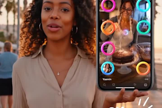 cinematic engaging ai product commercial