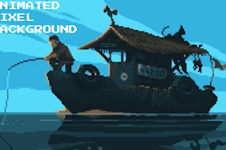 create retro pixel art background environment game asset pixel tileset rpg game