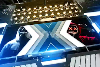 create sports broadcast opener scoreboard animation and TV package