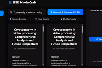 develop an ai academic dashboard with plagiarism ieee format