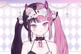 design and rigging live 2d vtuber model, 2d vtuber, anime vtuber model for vtube