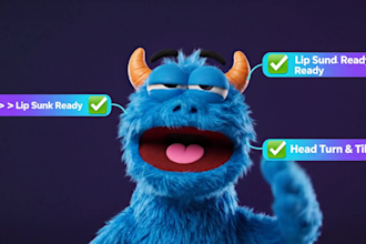 rig your cartoon character as an character animator puppet with visemes