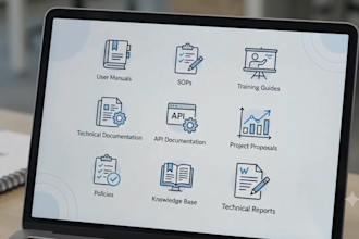 write professional user manuals, sops and technical documentation