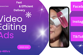 do video editing for facebook ads instagram tik tok ads with after effects