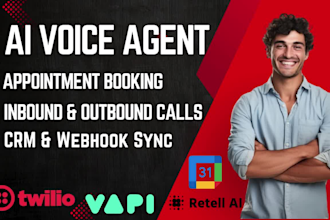 retell ai voice agent  inbound outbound ai receptionist bot appointment booking
