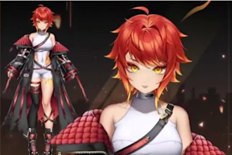create a custom live2d vtuber model and anime character