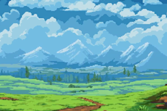 create pixel art background and environment tileset and tilemap for your game