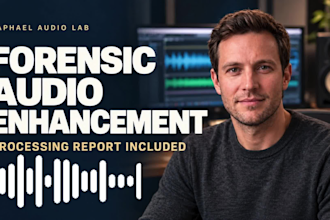 enhance difficult audio and provide a detailed processing report